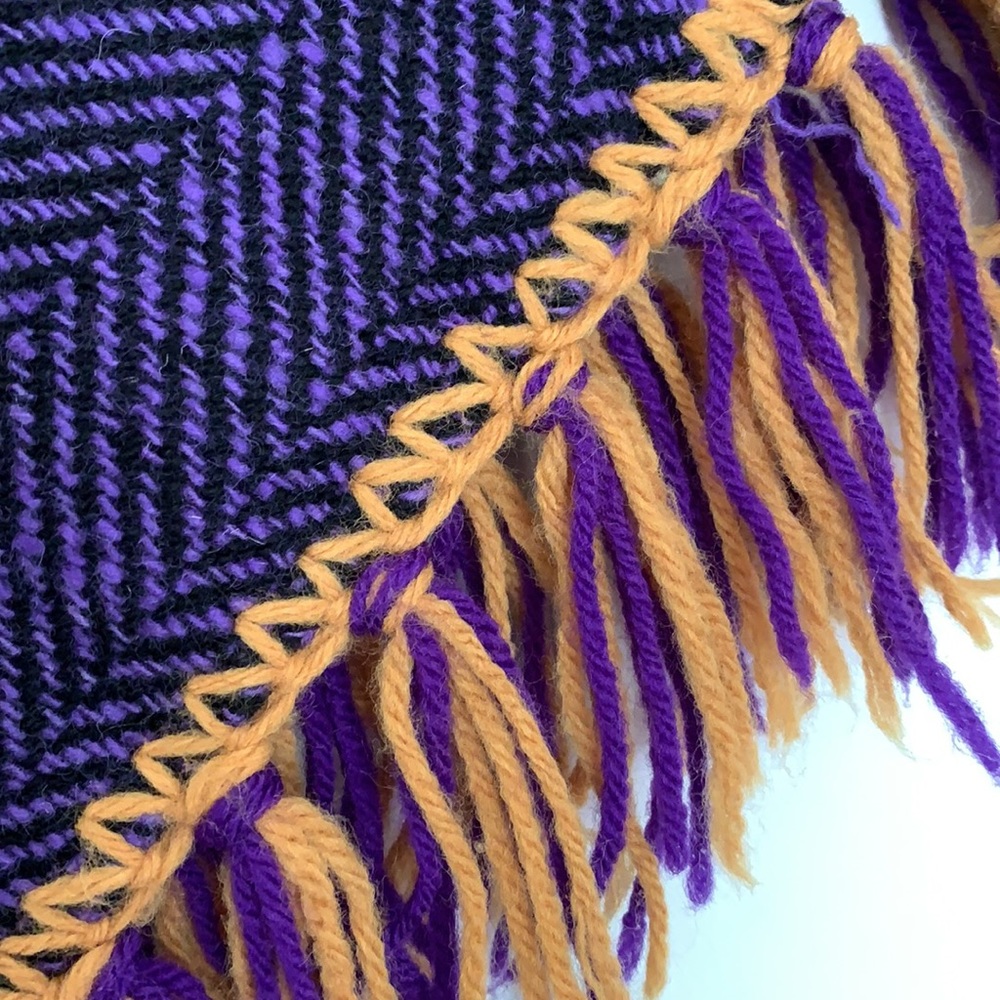 ❤️🔥 *** SOLD *** Artisan child’s poncho - handwoven in Quebec - Picture 4 of 10
